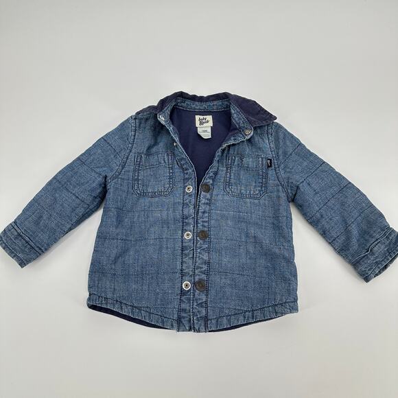 OshKosh Chambray Snap Button Front Jacket Baby 18 Months - Picture 1 of 7